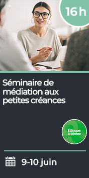 Séminaire de médiation aux petites créances